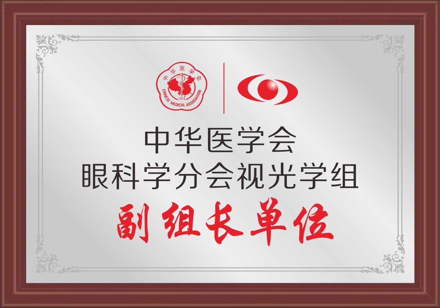 中华医学会眼科学分会视光学组副组长单位